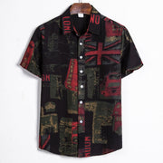 Men's Floral Short-Sleeve Print Shirt – Bold Summer Style