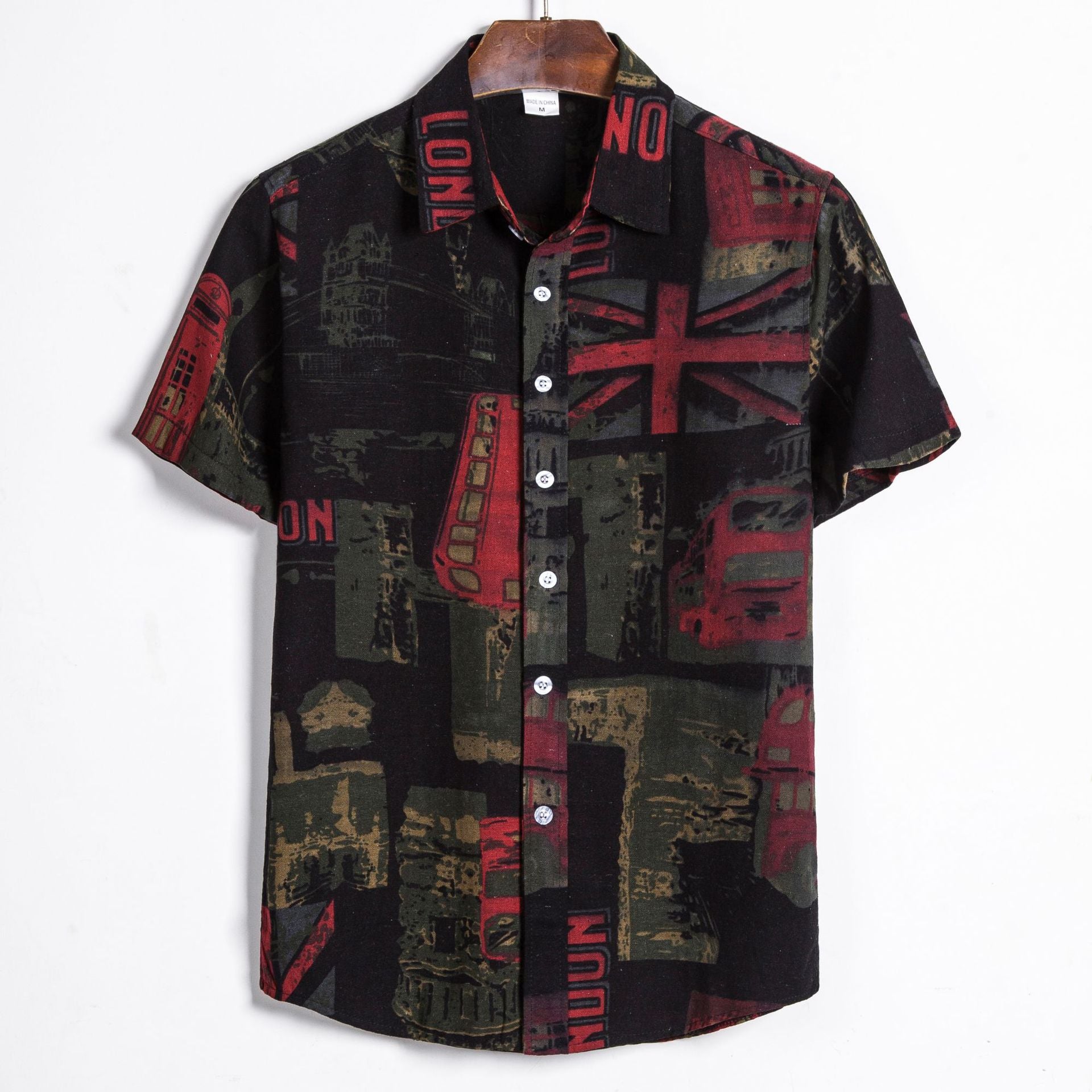 Men's Floral Short-Sleeve Print Shirt – Bold Summer Style