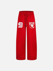 Wide-Leg Graphic Sweatpants