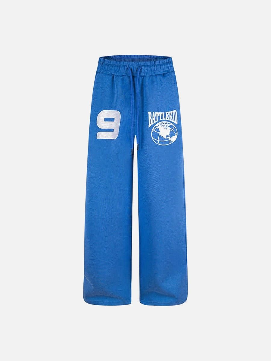 Wide-Leg Graphic Sweatpants