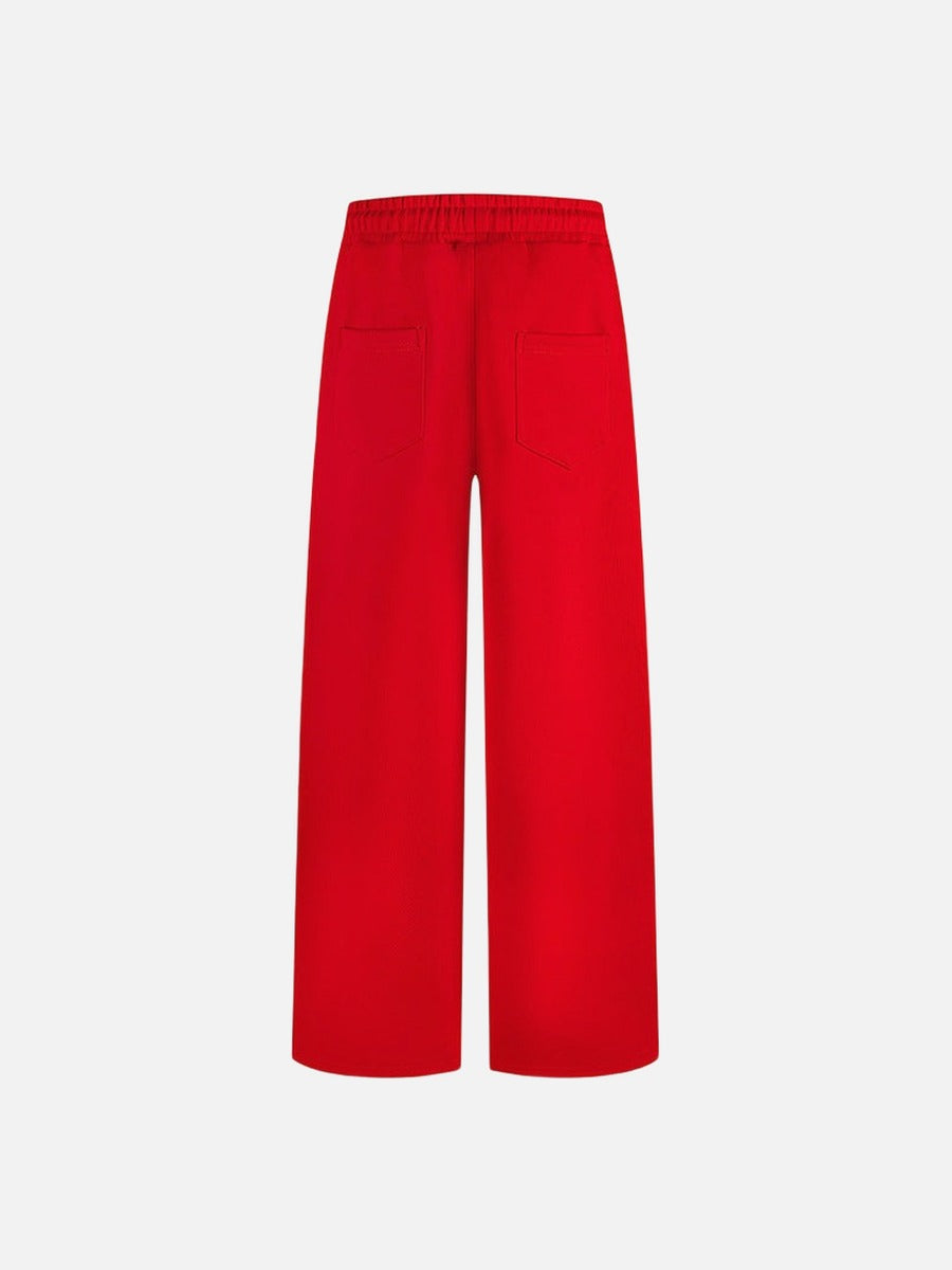 Wide-Leg Graphic Sweatpants