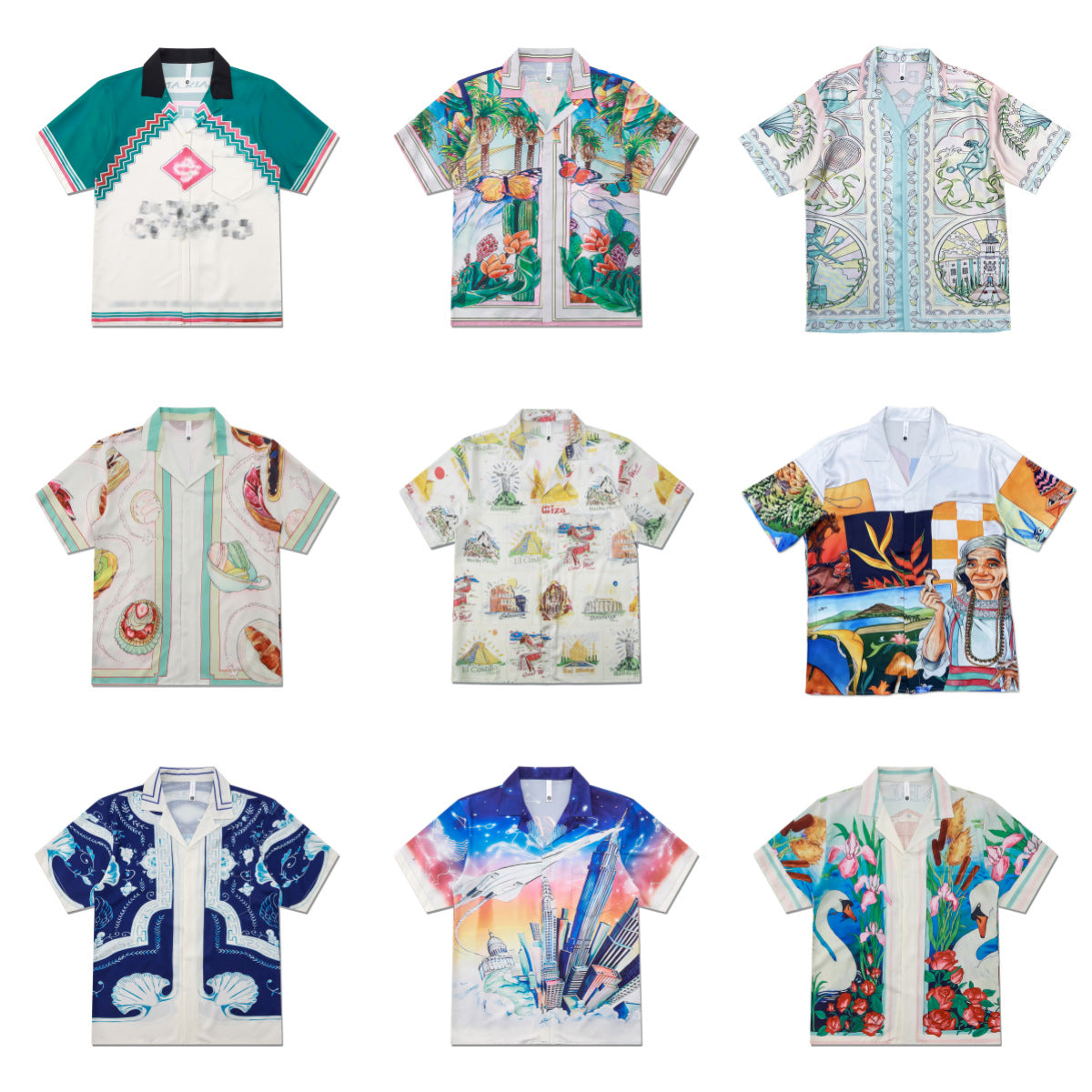 Hawaiian Retro Shell Print Beach Shirt – Relaxed Resort Style