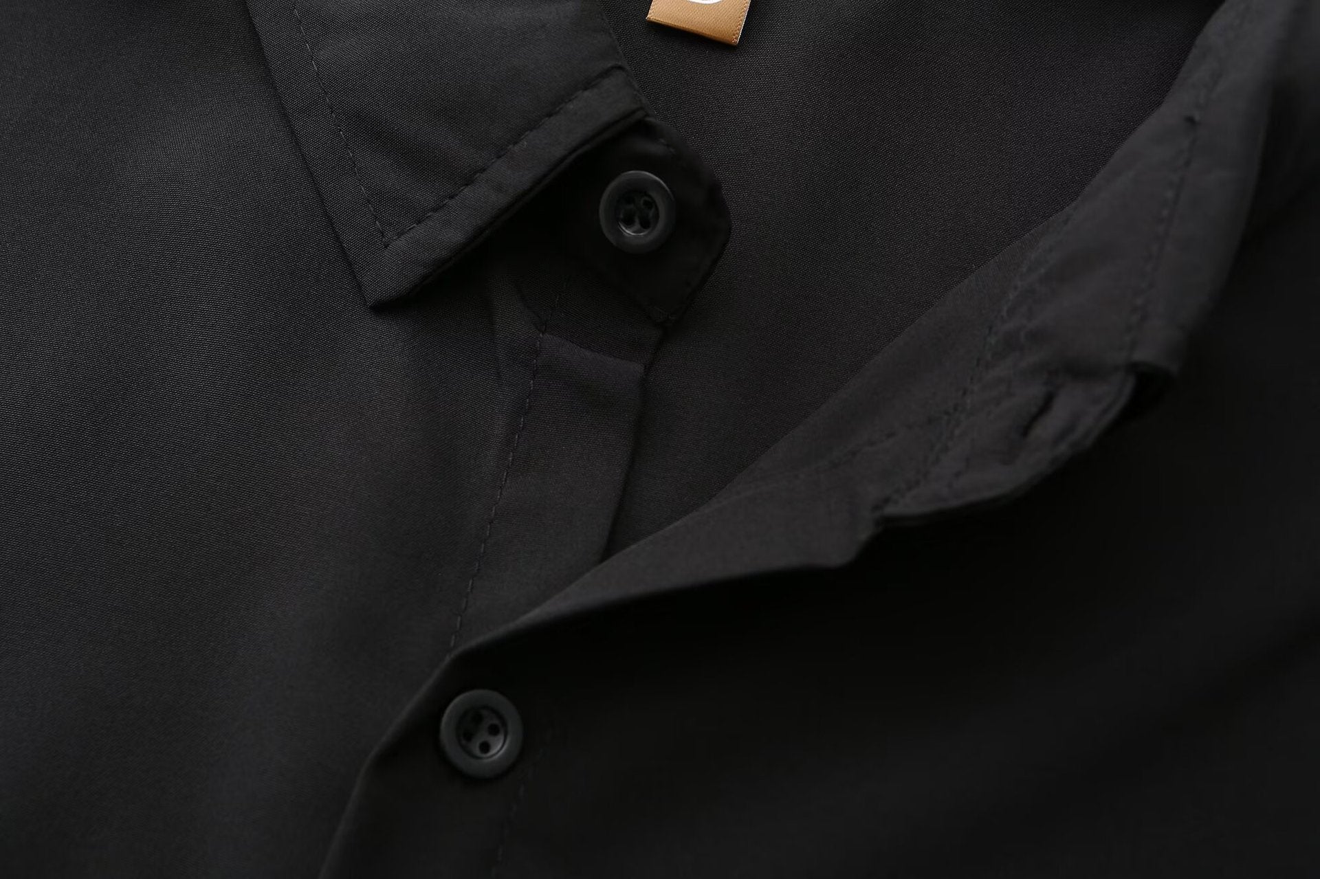 Men's Slim Fit Solid Colour Long-Sleeved Shirt – Smart Business Casual