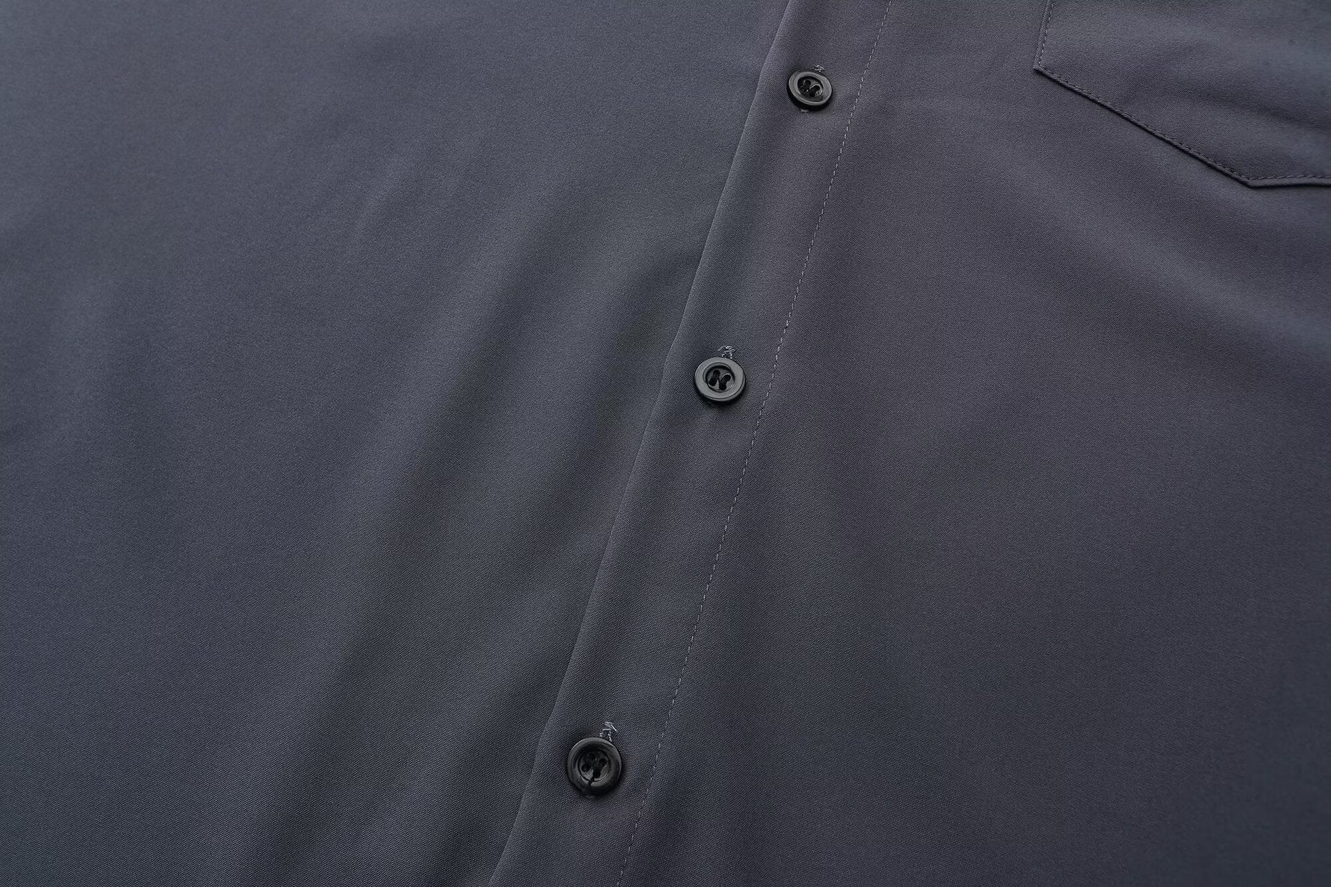 Men's Slim Fit Solid Colour Long-Sleeved Shirt – Smart Business Casual