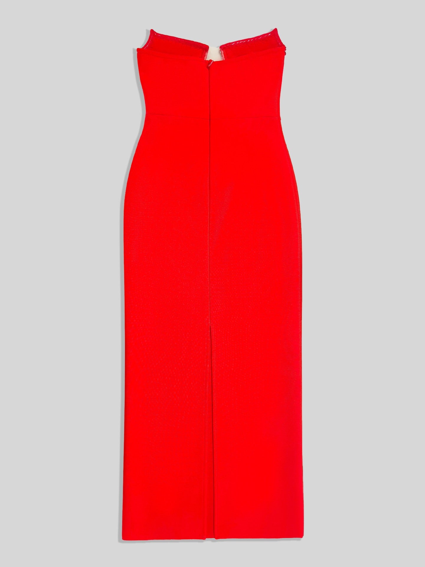 Red Diamond Bandage Evening Dress – Elegant Luxury Bodycon