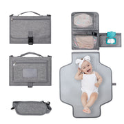 Portable Baby Diaper Changing Pad — Foldable, Waterproof & Travel-Ready (Includes Wet Wipes)