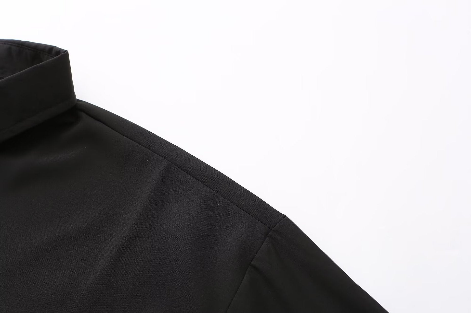 Men's Slim Fit Solid Colour Long-Sleeved Shirt – Smart Business Casual