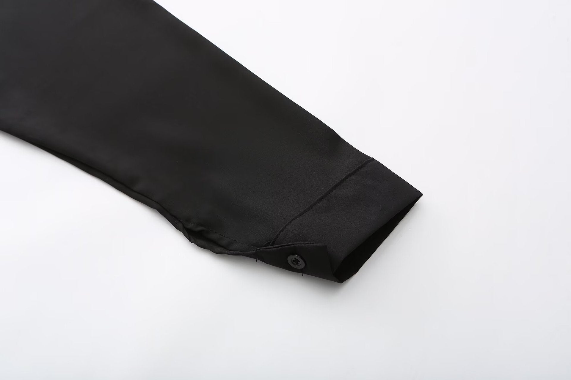 Men's Slim Fit Solid Colour Long-Sleeved Shirt – Smart Business Casual