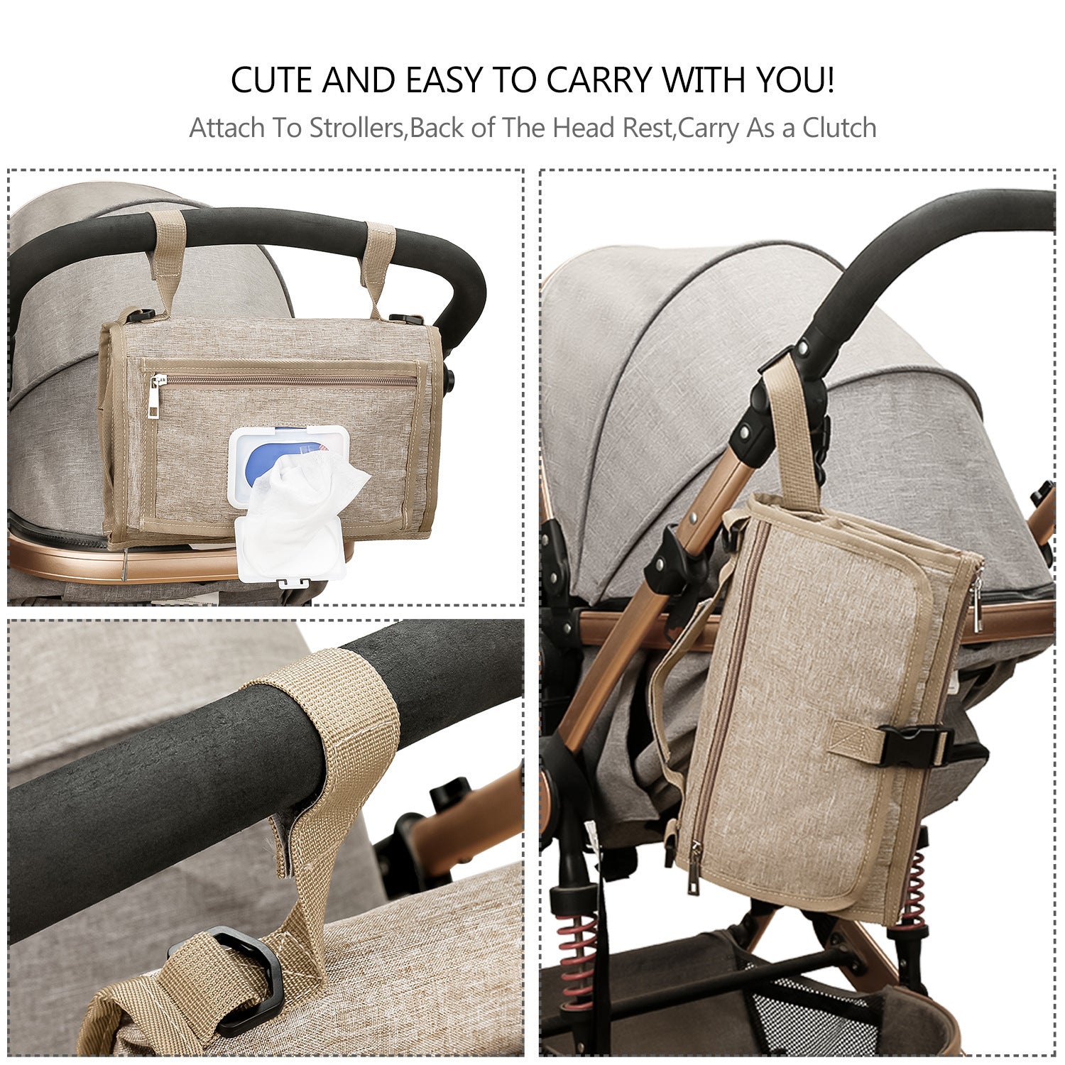 Portable Baby Diaper Changing Pad — Foldable, Waterproof & Travel-Ready (Includes Wet Wipes)
