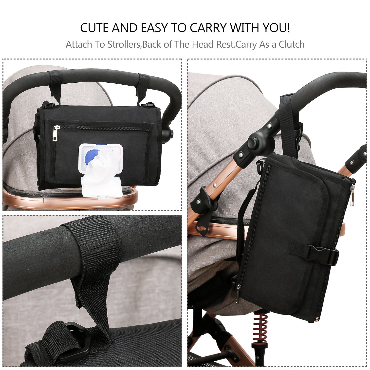 Portable Baby Diaper Changing Pad — Foldable, Waterproof & Travel-Ready (Includes Wet Wipes)
