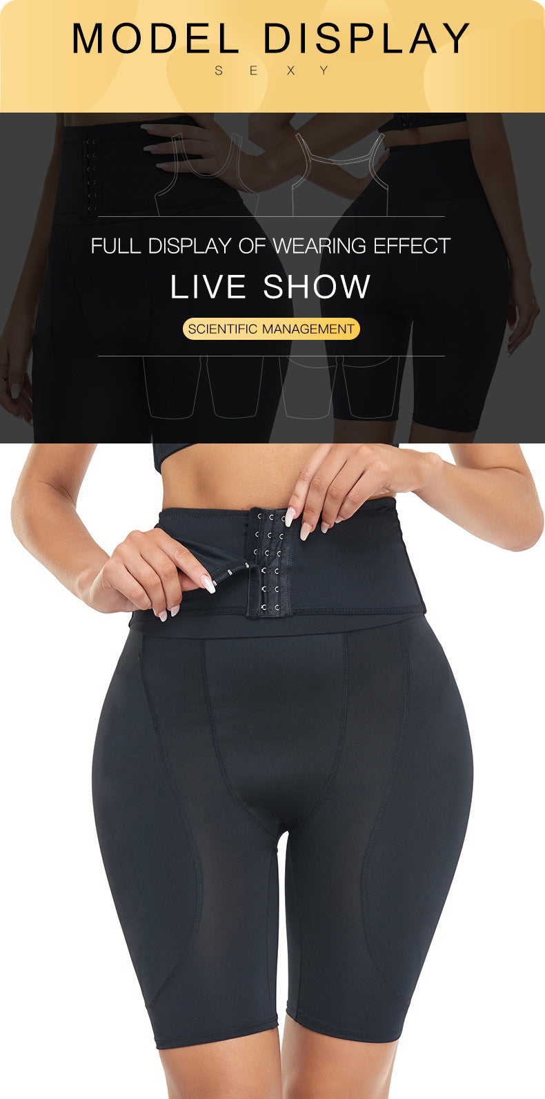 High Waist Hip Lifting Padded Pants – Sculpting Bodycon Bottoms