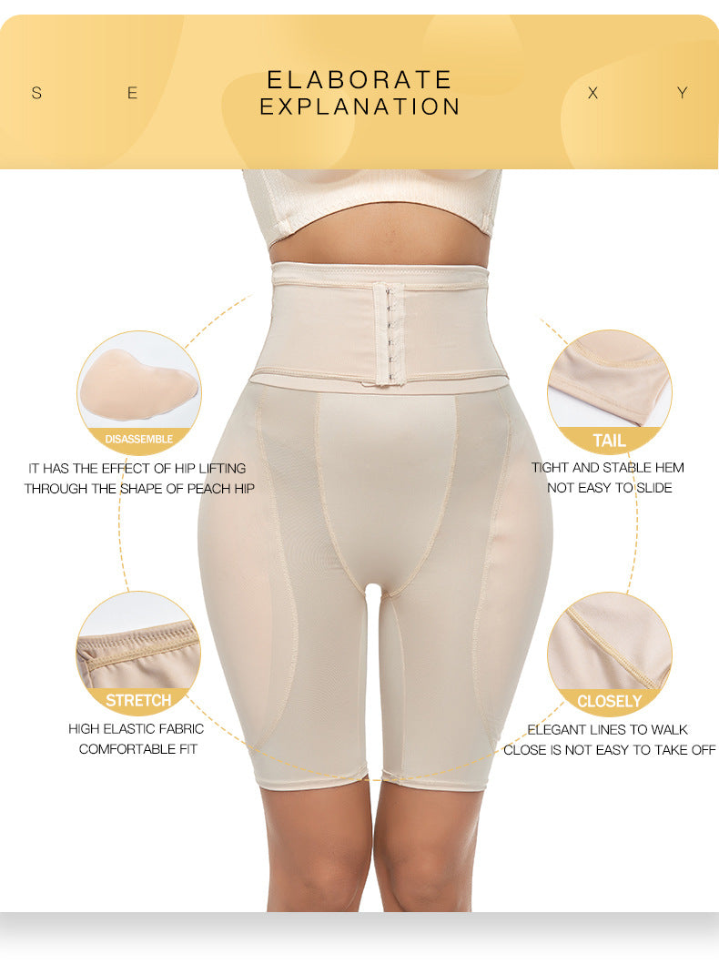 High Waist Hip Lifting Padded Pants – Sculpting Bodycon Bottoms
