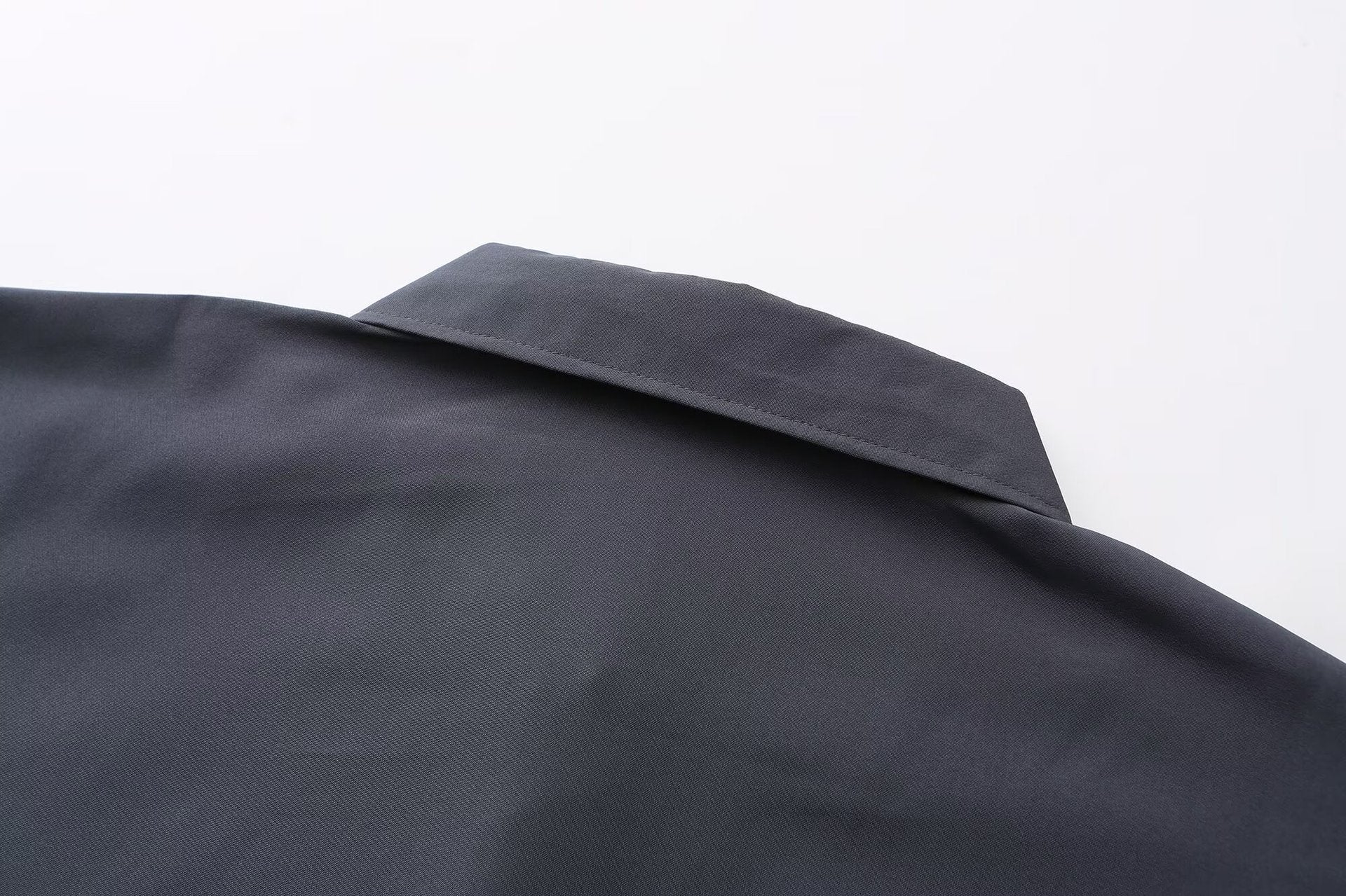Men's Slim Fit Solid Colour Long-Sleeved Shirt – Smart Business Casual