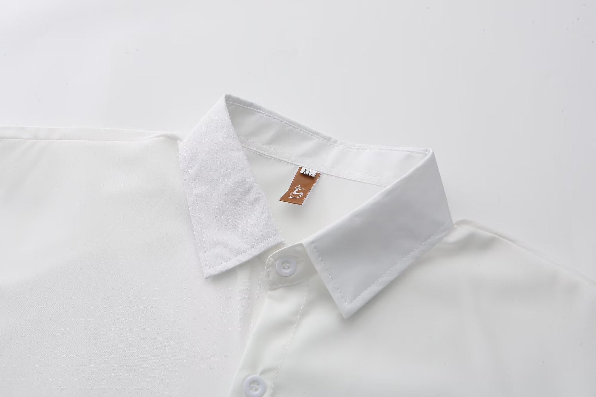 Men's Slim Fit Solid Colour Long-Sleeved Shirt – Smart Business Casual