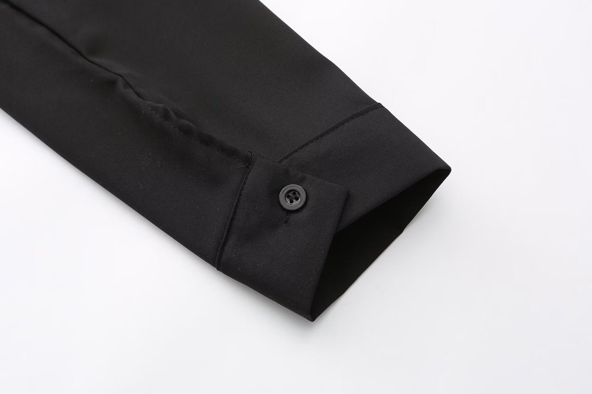 Men's Slim Fit Solid Colour Long-Sleeved Shirt – Smart Business Casual