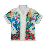Hawaiian Retro Shell Print Beach Shirt – Relaxed Resort Style
