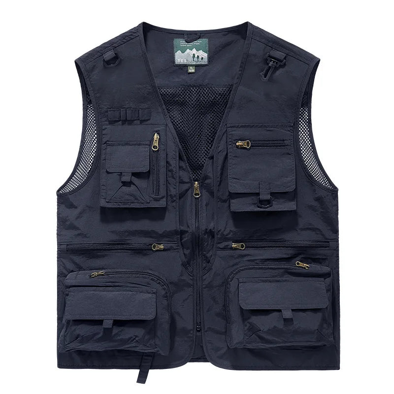 Men's Multi-Pocket Outdoor Fishing Vest – Breathable Leisure Jacket