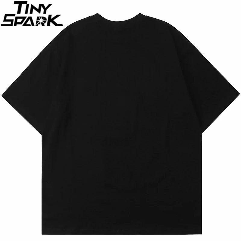 Men’s Hip Hop Graphic T-Shirt – Shadow Letter Print | Cotton Streetwear Tee
