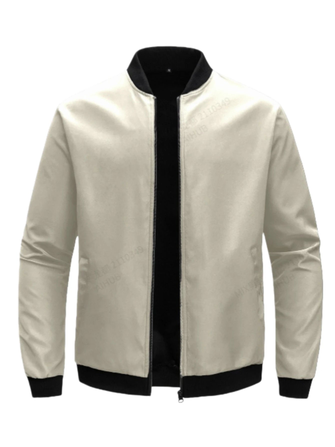 Men's Baseball Collar Solid Colour Jacket – Lightweight Business-Casual Short Coat for Spring & Autumn