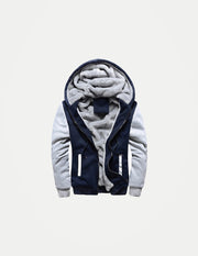 Men’s Camouflage Fleece Jacket – Thick Hooded Winter Coat, Warm Long Sleeve Casual Streetwear Outerwear