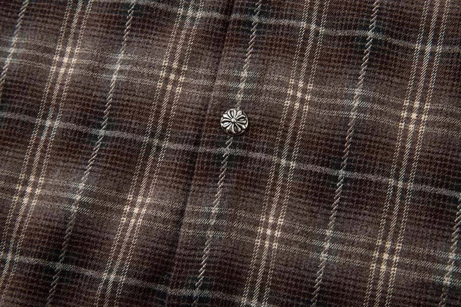 Men’s Vintage Plaid Layered Shirt – Loose Fit Long Sleeve Streetwear