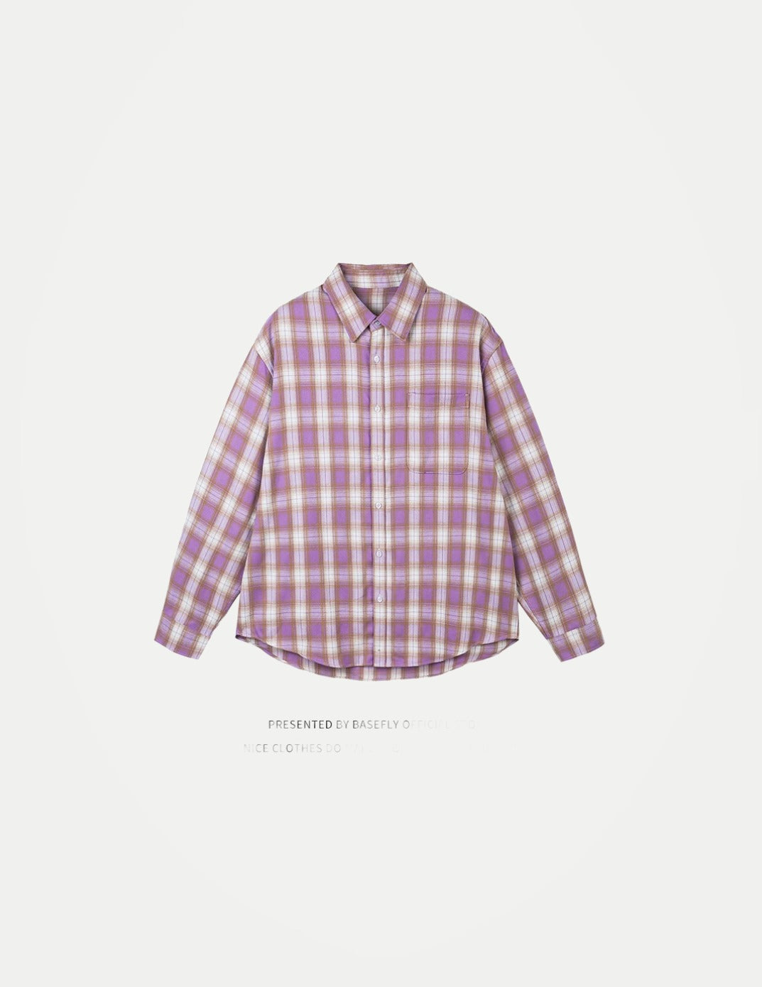 Unisex Pink Plaid Shirt – Oversized Long-Sleeve Casual Top | Vintage-Inspired Spring & Autumn Streetwear