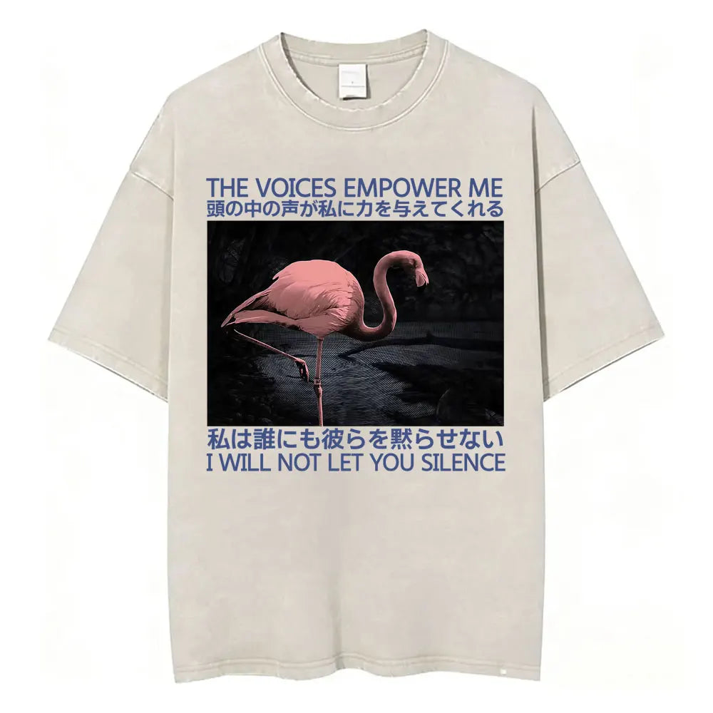 Unisex Japanese Fish Meme T-Shirt – Vintage Washed Oversized Tee | Harajuku Streetwear Graphic Top