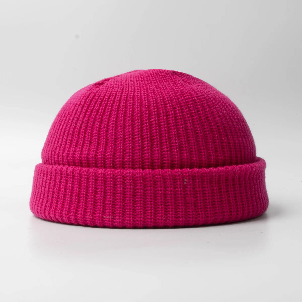 Women’s Y2K Gothic Beanie – Winter Knit Skull Cap with Metal Ring Detail, Harajuku Hip Hop Streetwear Hat