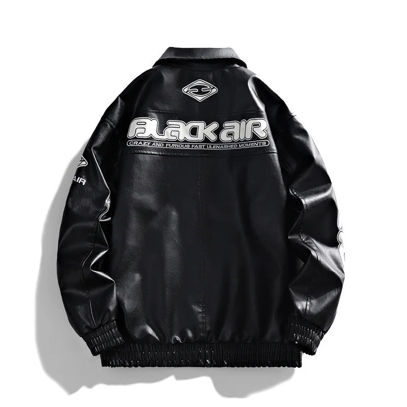 Men’s 2026 PU Leather Jacket – Spring/Summer Motorcycle Biker Coat, Trendy Asian Fit