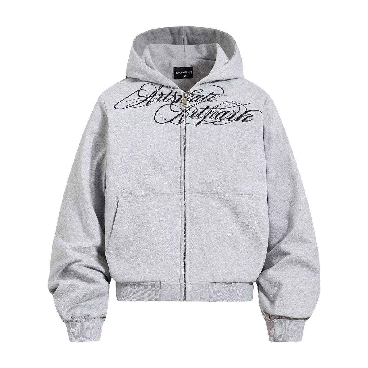 Women’s Camouflage Zip-Up Hoodie – Vintage Letter Embroidery Cropped Sweatshirt | Loose Casual Streetwear Jacket