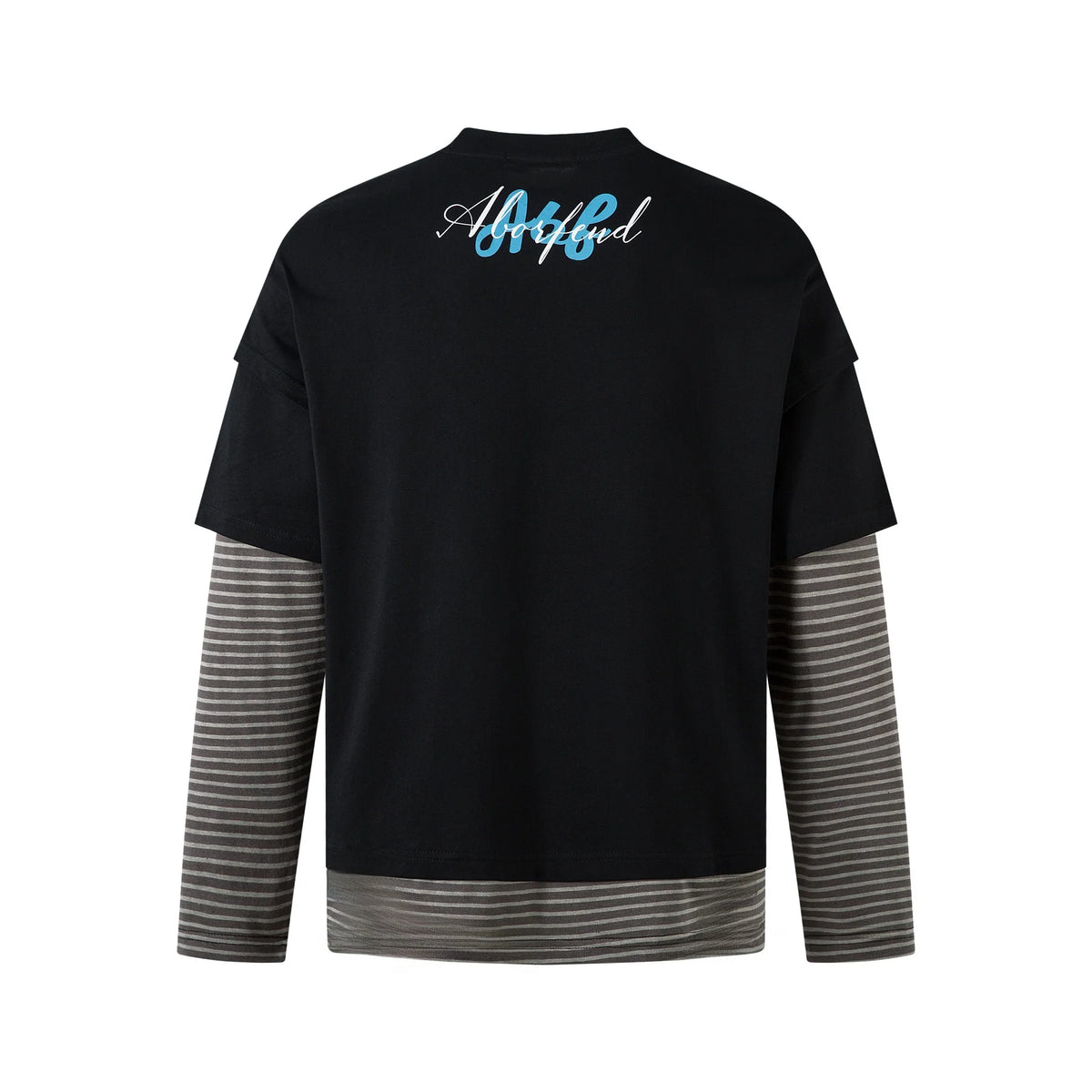 BF.BORFEND Unisex Striped T-Shirt – Long Sleeve Loose Fit Cotton Blend Tee