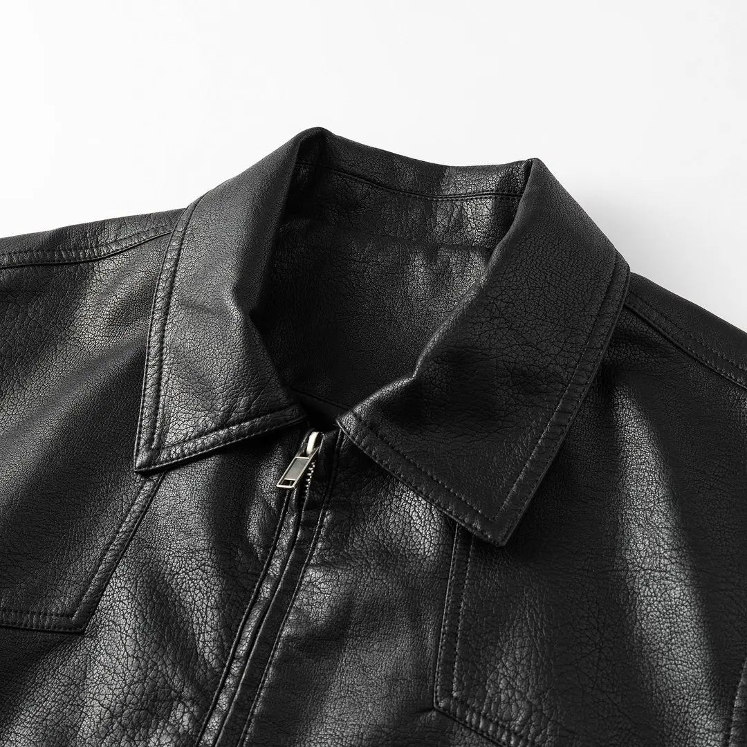 Men’s Vintage PU Leather Biker Vest – Sleeveless Motorcycle Jacket, Casual Retro Waistcoat for Autumn