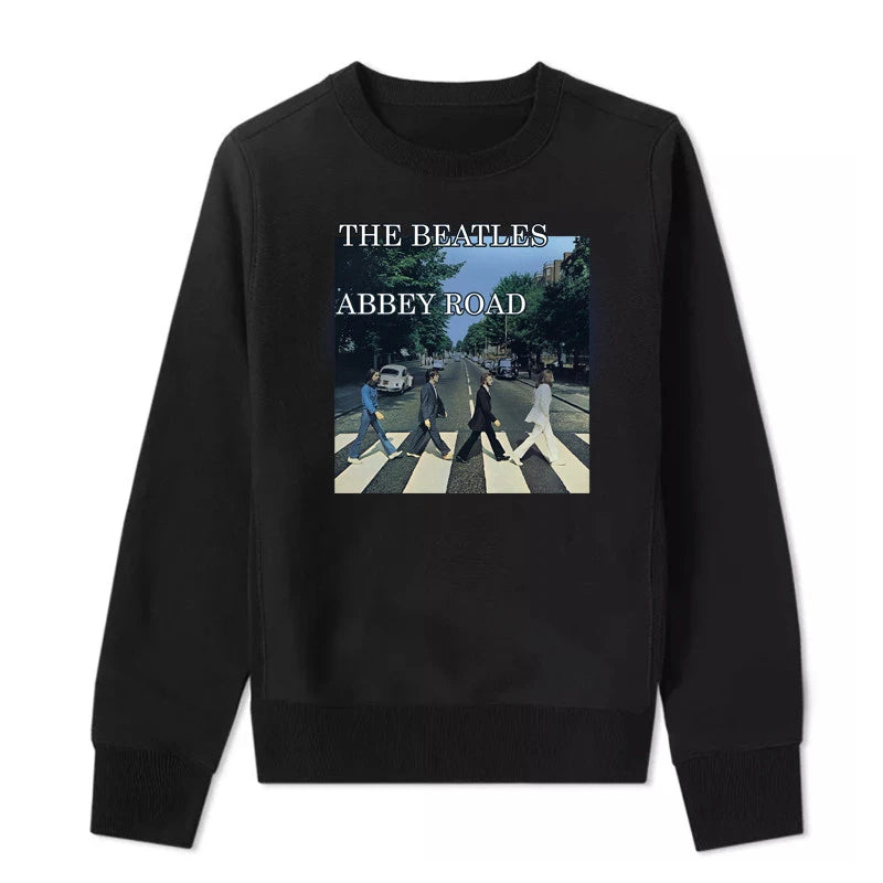 Unisex Beatles Lennon Hoodie – Loose-Fit Casual Pullover Sweatshirt, Stylish Streetwear Top for Men & Women