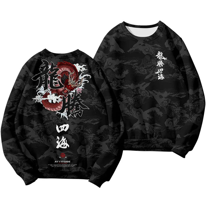 Unisex Samurai Demon 3D Print Hoodie – Japanese Anime Long Sleeve Pullover Sweatshirt, Casual Streetwear Top