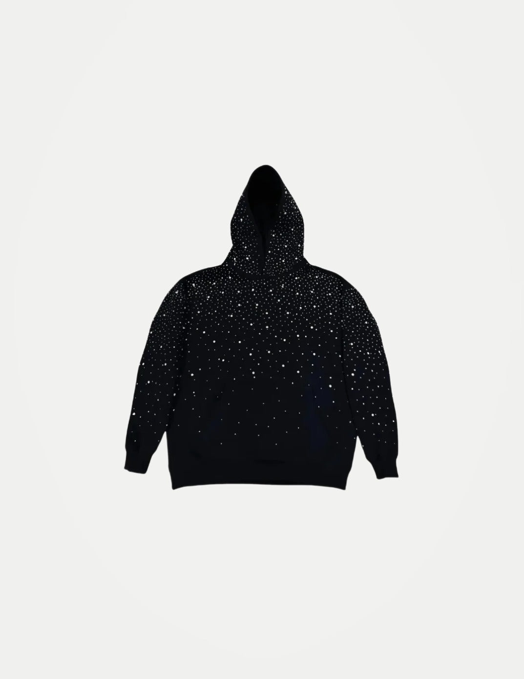 Unisex Starry Sky Rhinestone Hoodie – Sparkling Zip-Up Streetwear Sweatshirt, European & American Fashion Style