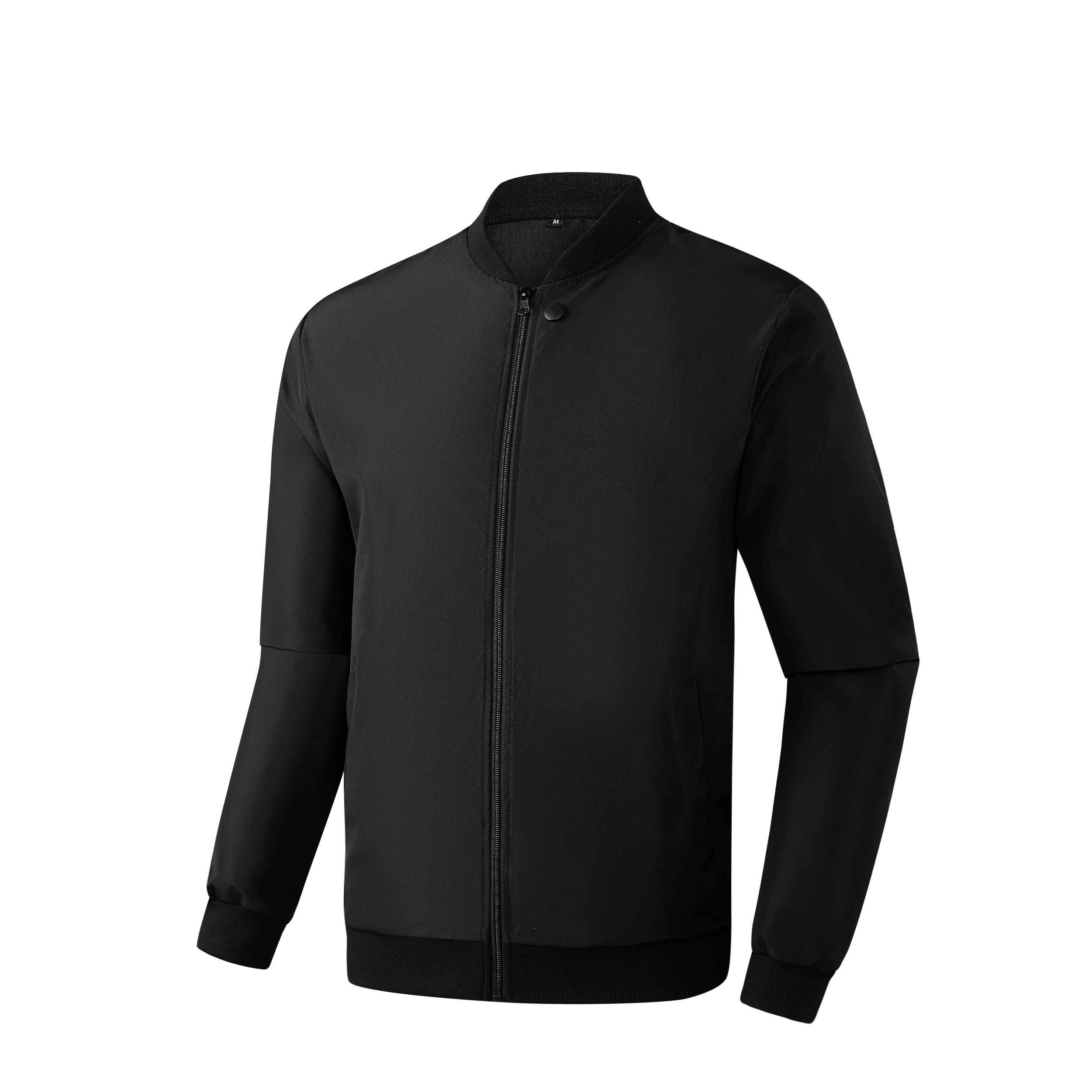 Men's Baseball Collar Solid Colour Jacket – Lightweight Business-Casual Short Coat for Spring & Autumn