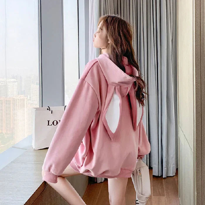 Women Hoodies With Rabbit Ear Sweatshirts
