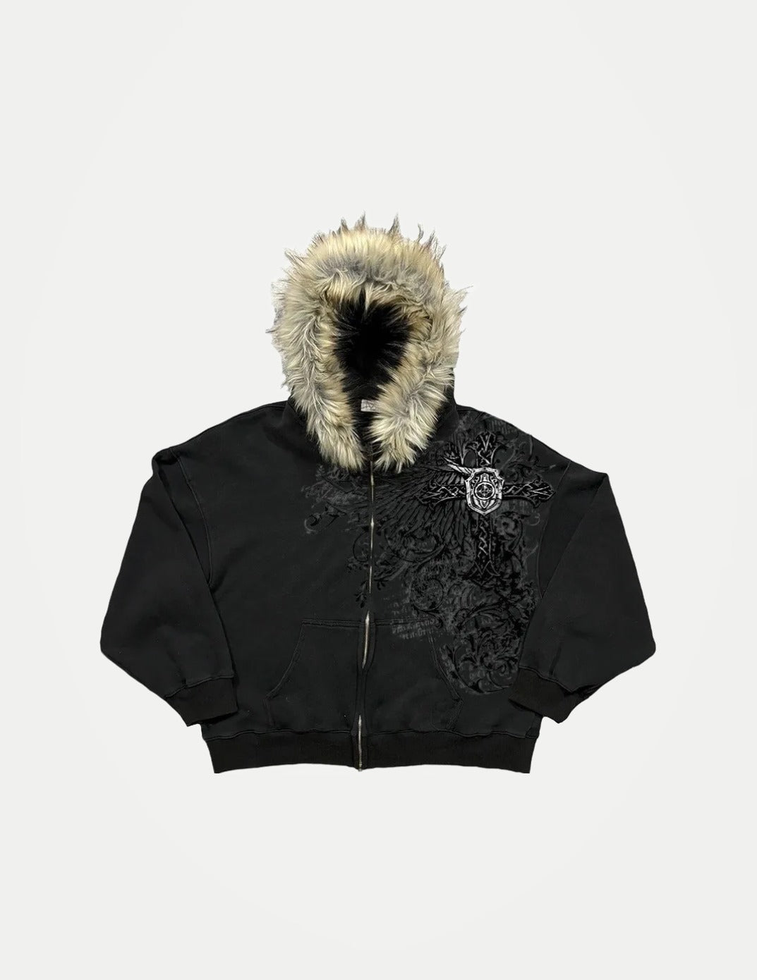 Unisex Y2K Graphic Hoodie – Thick Warm Zip-Up Jacket
