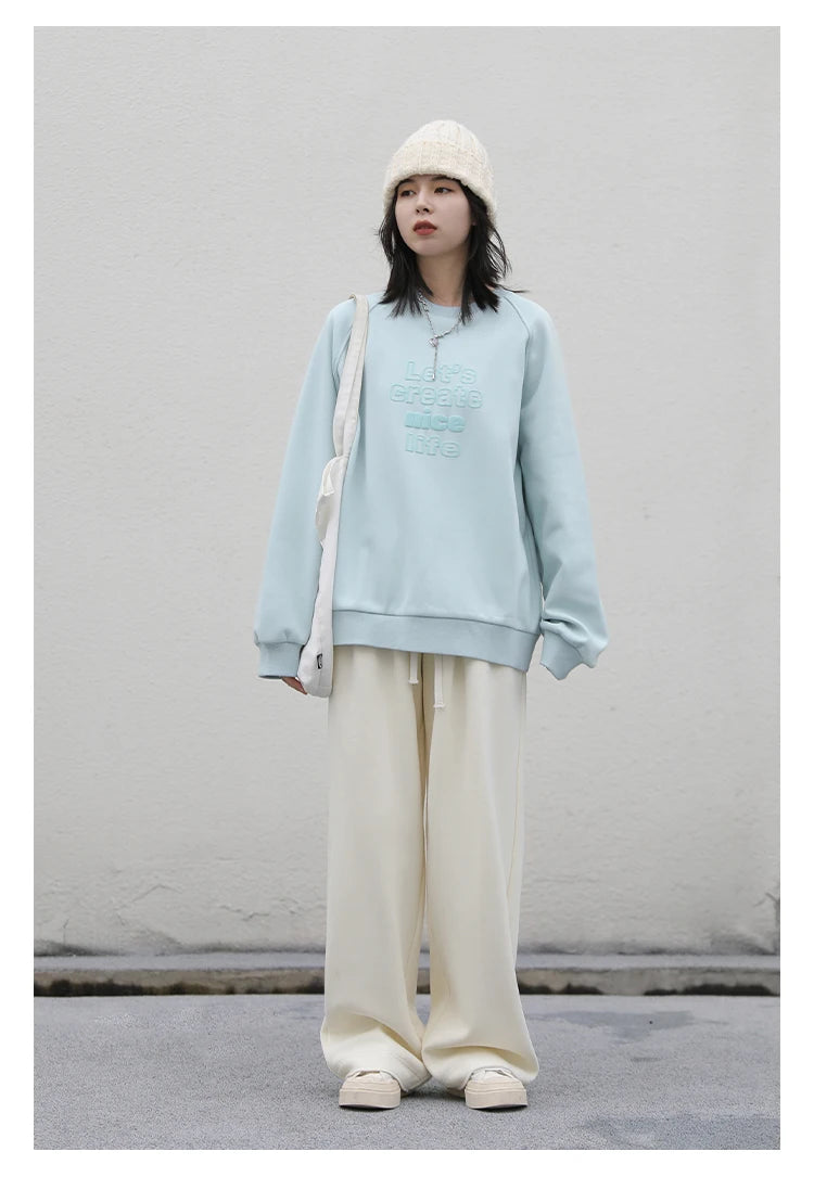 CHIC VEN Women’s High-Waist Pants – Loose Drawstring Casual Trousers