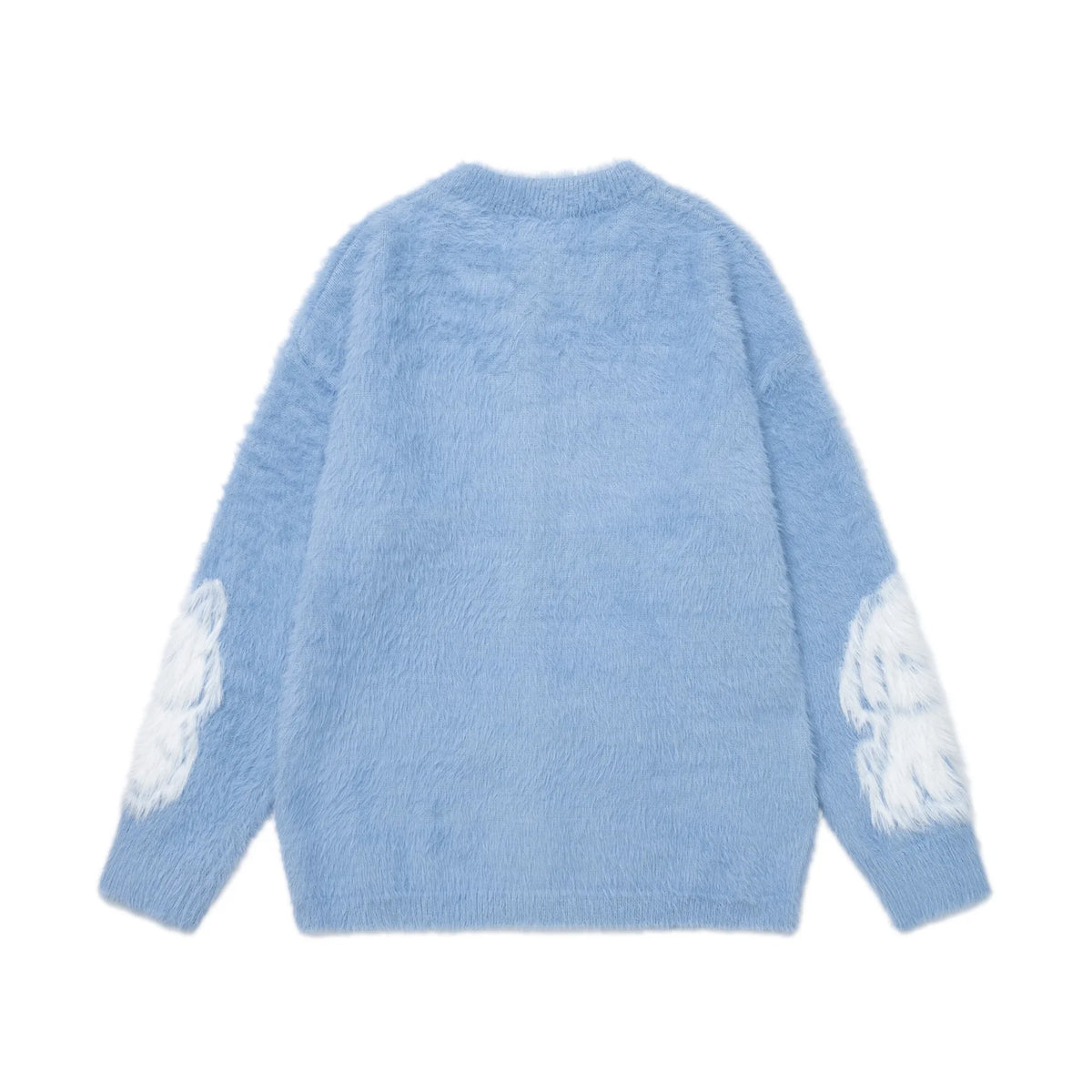 Unisex Y2K Cartoon Knit Cardigan – Oversized Retro Graphic Sweater, Harajuku Streetwear Loose-Fit Knitwear