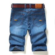 Men's Casual Knee-Length Denim Shorts – Loose Multi-Pocket Straight-Cut Summer Jorts
