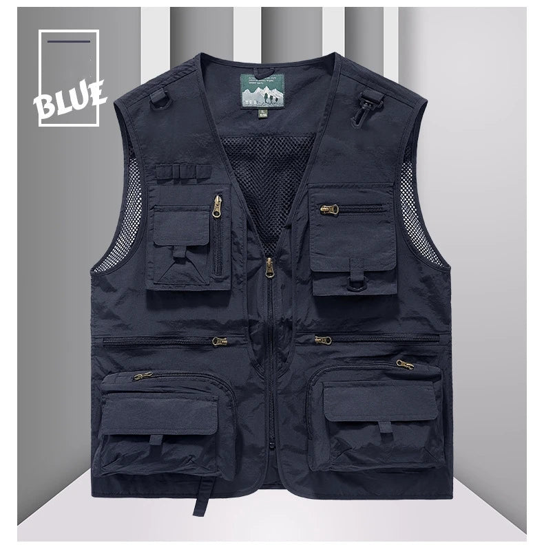 Men's Multi-Pocket Outdoor Fishing Vest – Breathable Leisure Jacket
