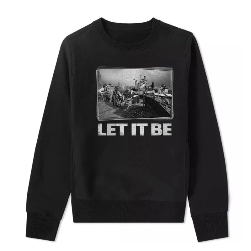Unisex Beatles Lennon Hoodie – Loose-Fit Casual Pullover Sweatshirt, Stylish Streetwear Top for Men & Women