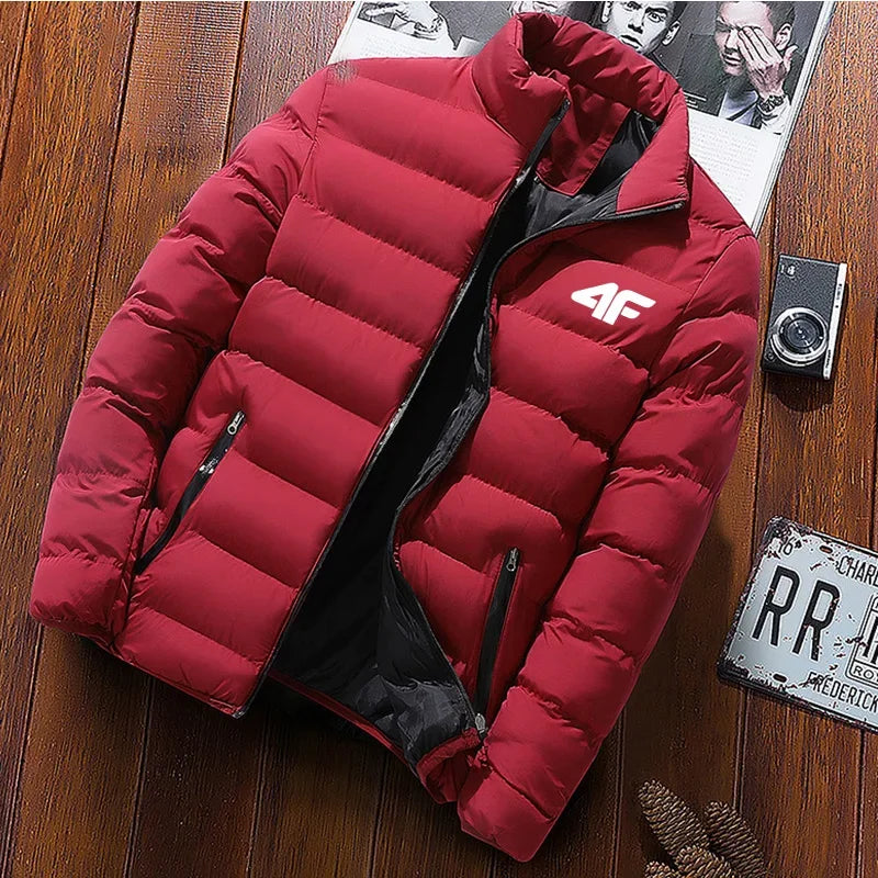 Men’s Waterproof Winter Jacket – Warm Windbreaker Coat, Casual Zip-Up Outdoor Jacket