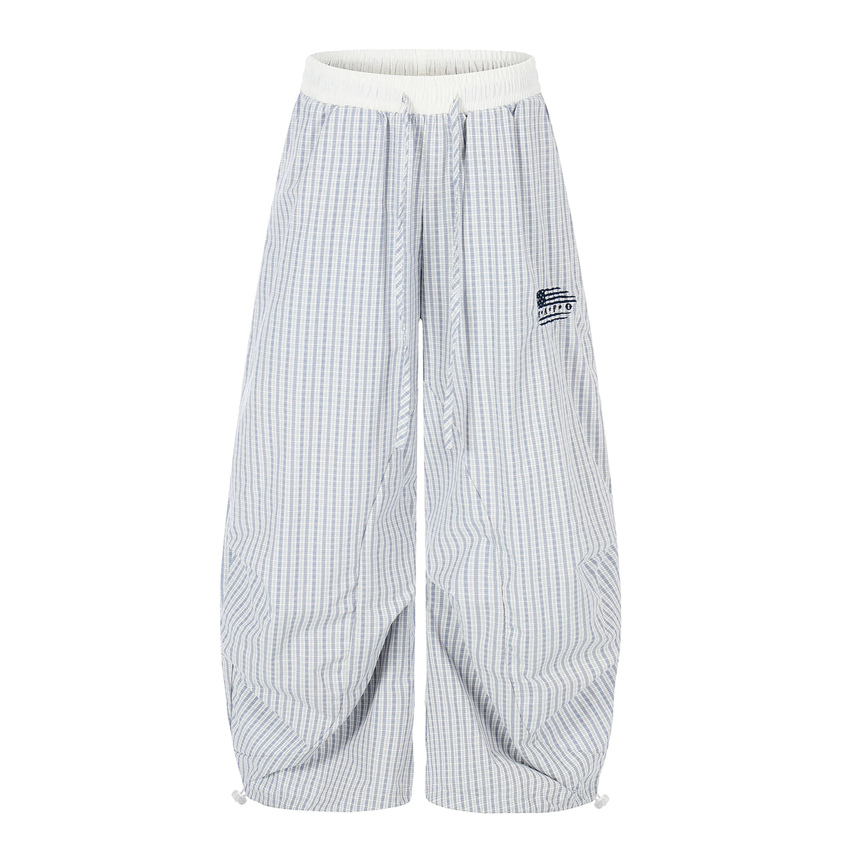 Vintage Checkered Wide-Leg Pants – Pleated Loose Trousers | American Hiphop Summer Streetwear
