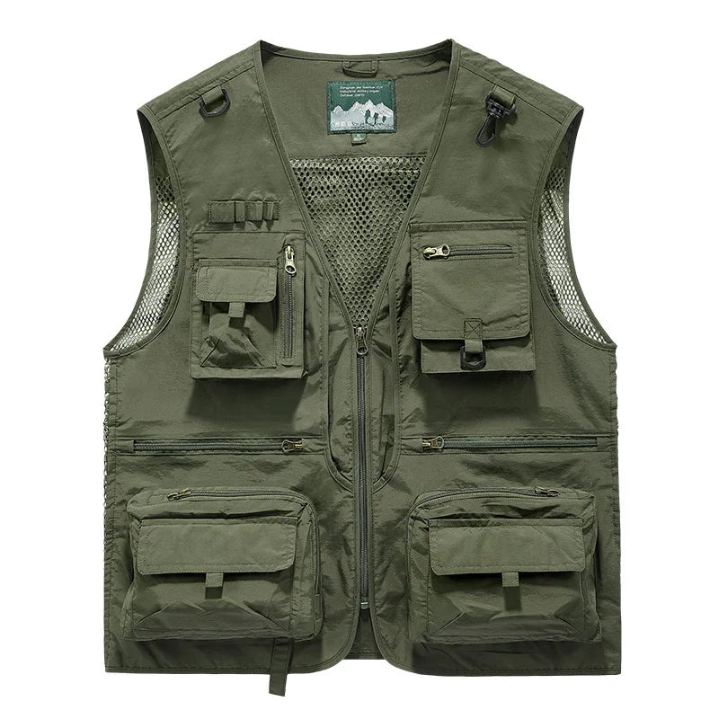 Men's Multi-Pocket Outdoor Fishing Vest – Breathable Leisure Jacket
