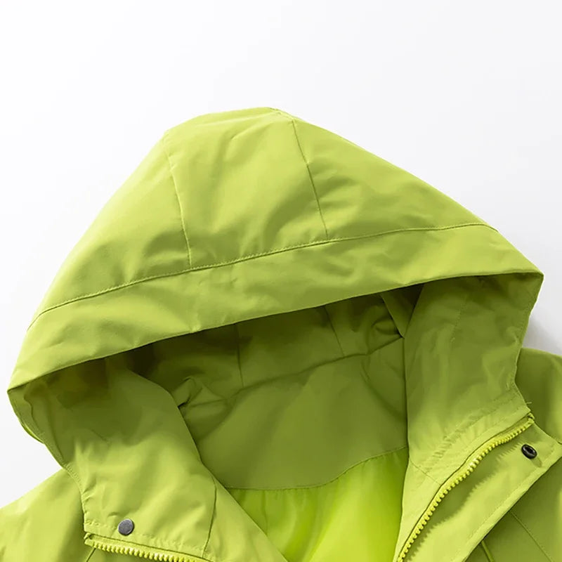 Men’s Outdoor Hooded Jacket – Waterproof Hiking & Camping Windbreaker
