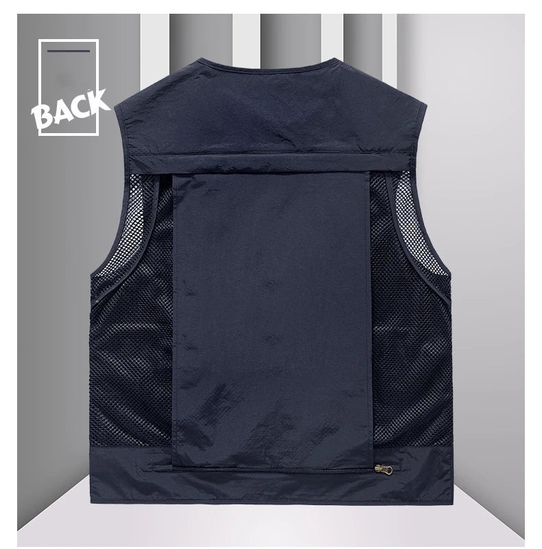 Men's Multi-Pocket Outdoor Fishing Vest – Breathable Leisure Jacket