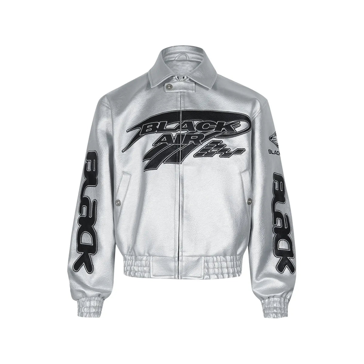 Men’s Retro PU Leather Bomber Jacket – Loose-Fit Motorcycle Pilot Coat, Short Multi-Pocket Casual Streetwear