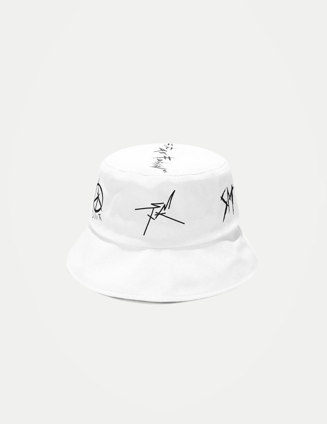 Unisex Foldable Fisherman Bucket Hat – Cotton Patchwork Graffiti Cap, Casual Outdoor Travel & Hip Hop Style